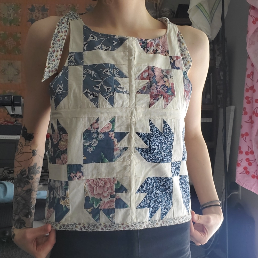 Vintage patchwork quilt top